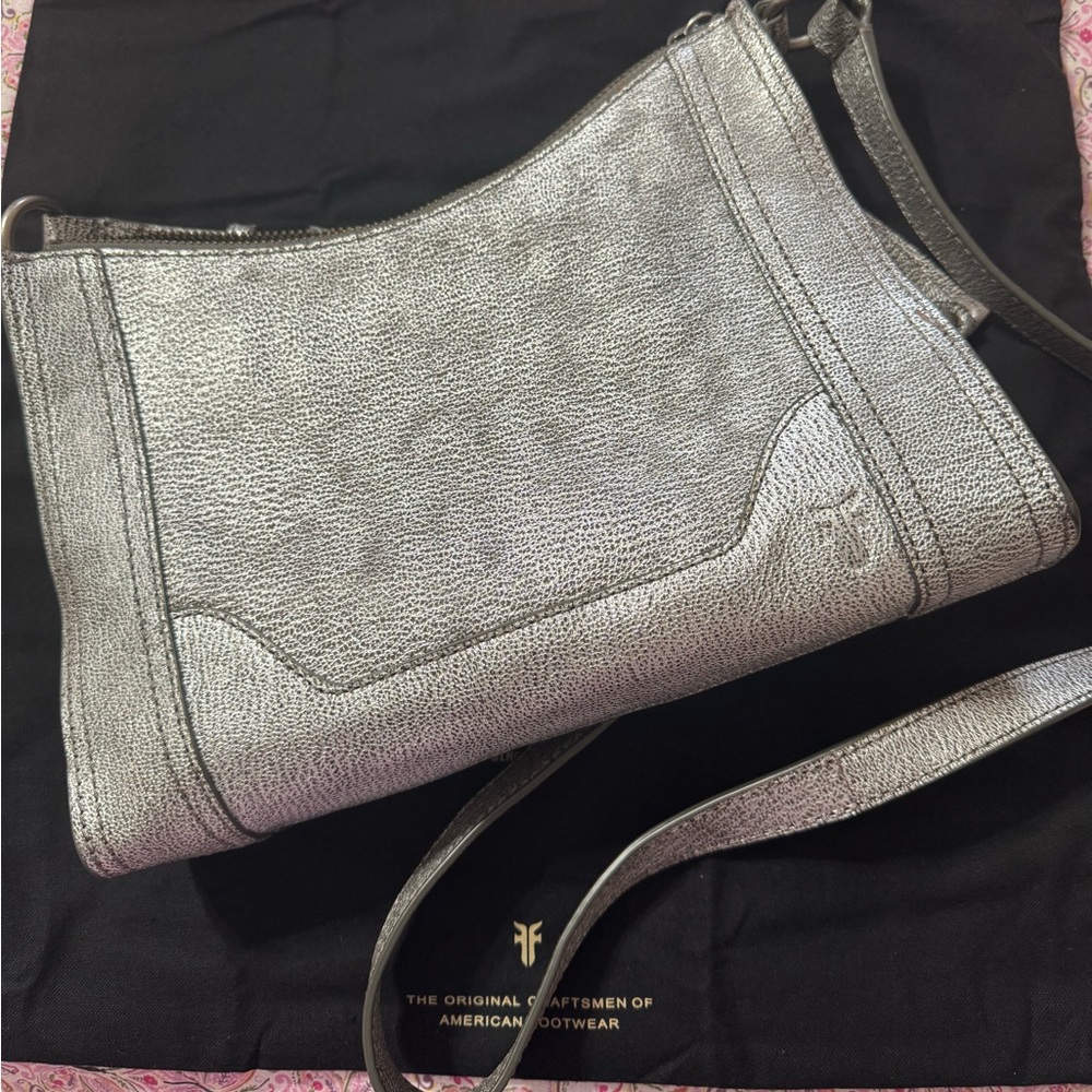 Frye Melissa crossbody silver NWT’s